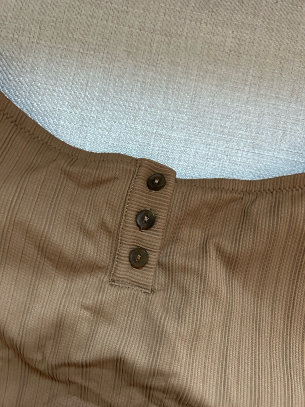 Aerie Women’s Two-Piece Ribbed Bathing Suit in Brown - Picture 3 of 9